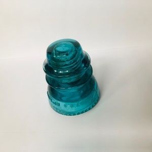 Vintage Blue Glass Hemingray Insulator #42